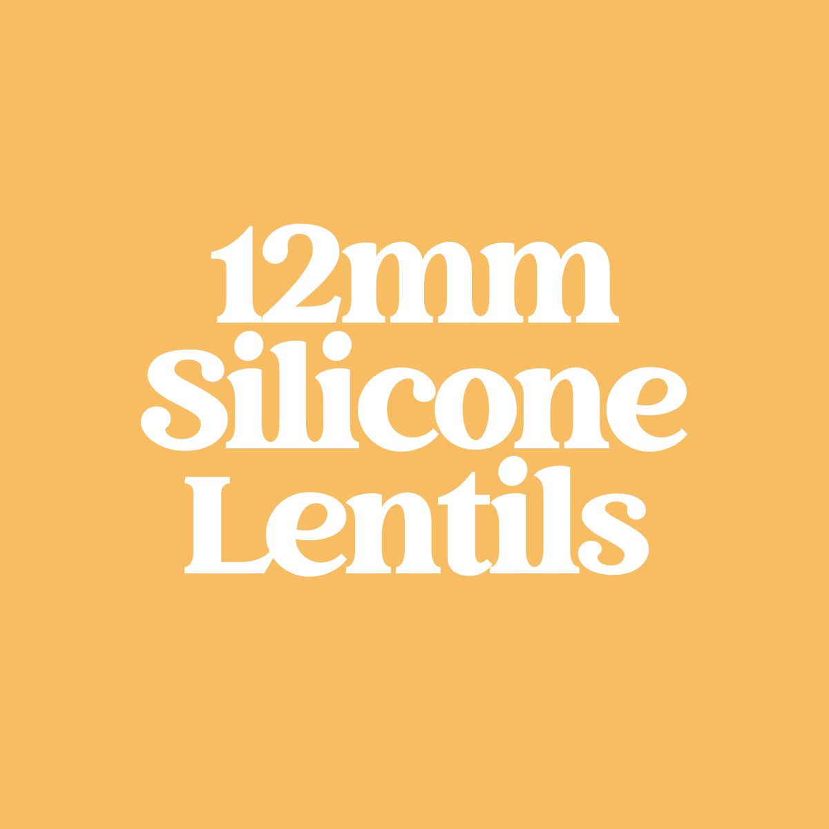 12mm Silicone Lentil Beads