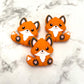 Fox Silicone Focal Bead