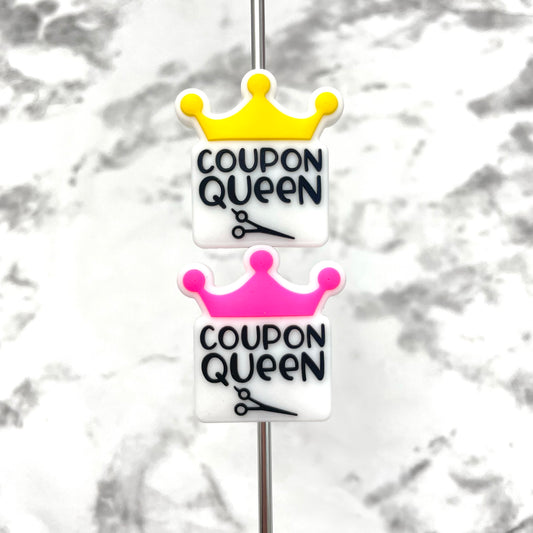 Coupon Queen Silicone Focal Bead