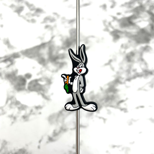 Bugsy Bunny Silicone Focal Bead