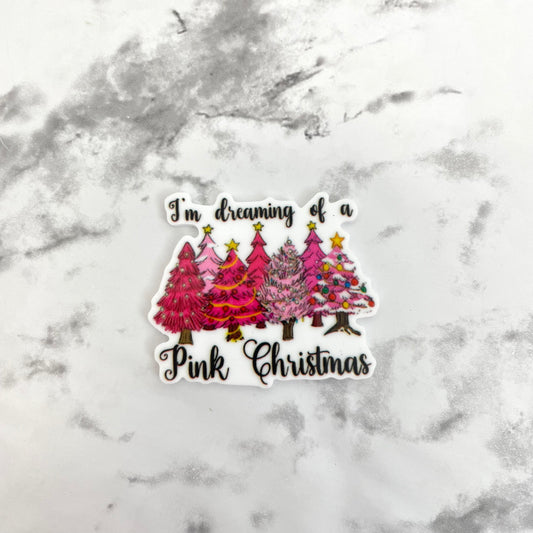 Dreaming of a Pink Christmas Planar Resin Flatback