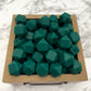 Hex 14mm Silicone Beads - Atrovirens