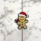 Christmas Spirit Gingerbread Silicone Focal Bead