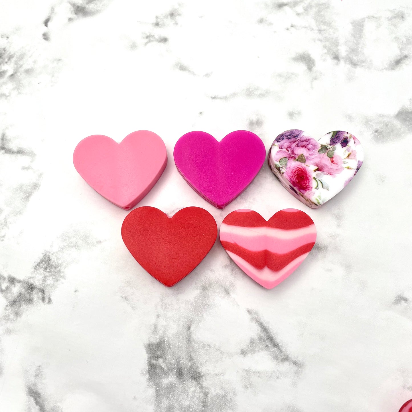 Heart Silicone Focal Bead