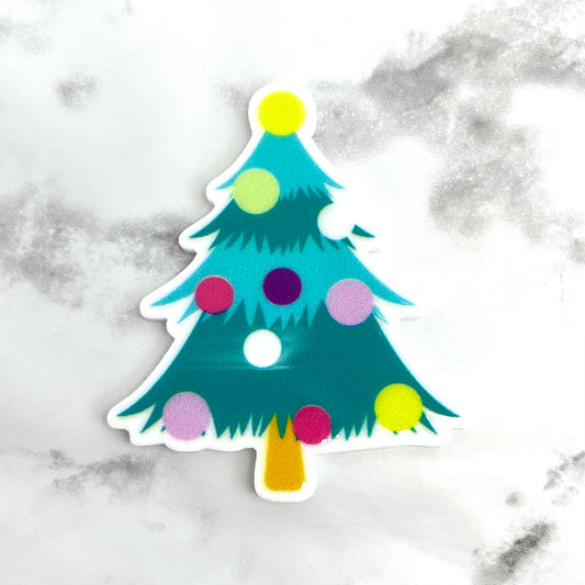 Blue Christmas Tree Planar Resin Flatback