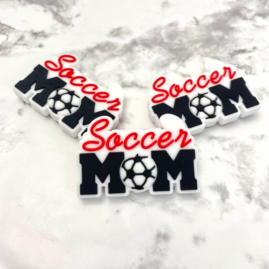 Soccer Mom Silicone Focal Bead