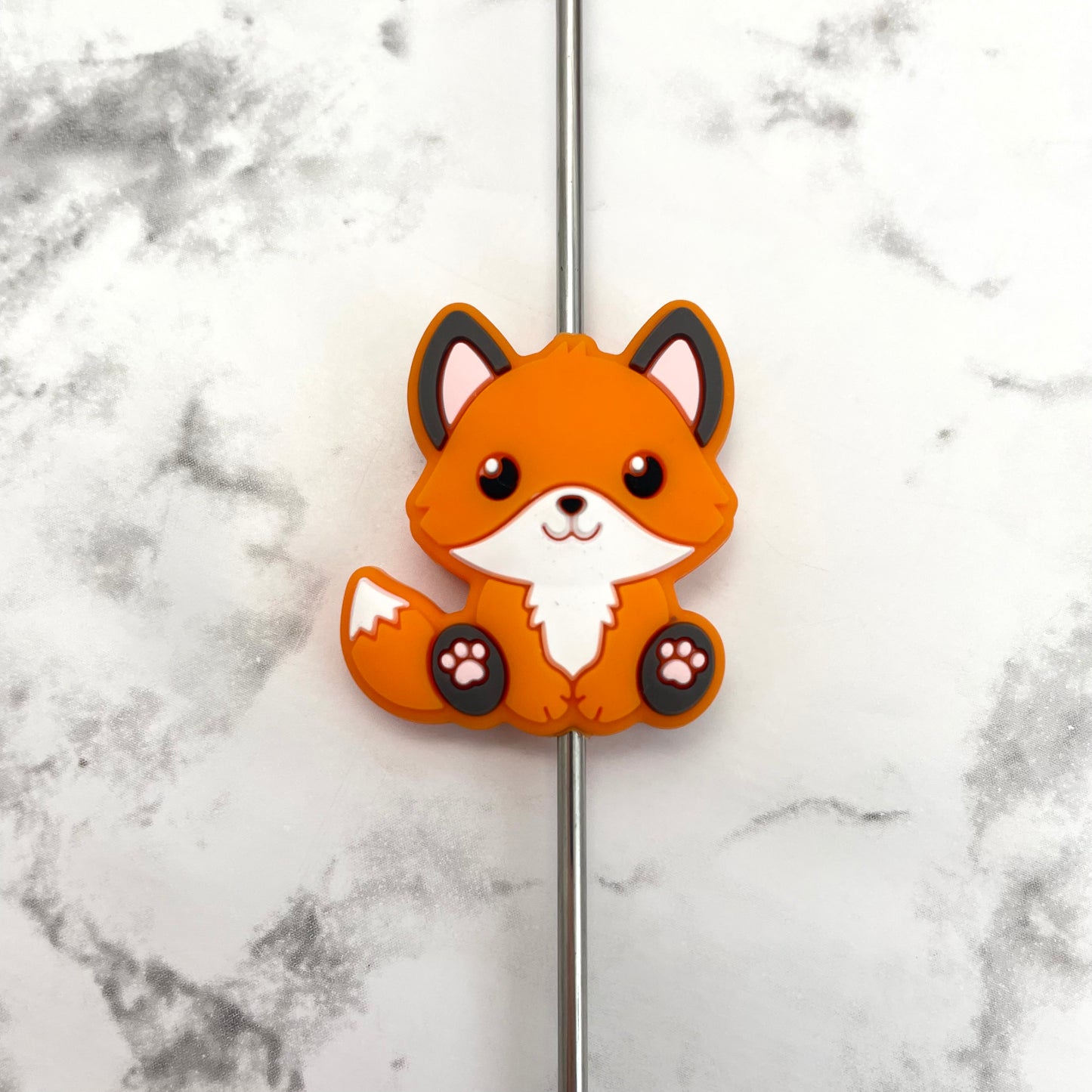 Fox Silicone Focal Bead