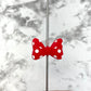 Polka Dot Bow Silicone Focal Bead