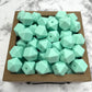 Hex 14mm Silicone Beads - Mint