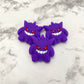 Purple Ghost Cat Silicone Focal Bead