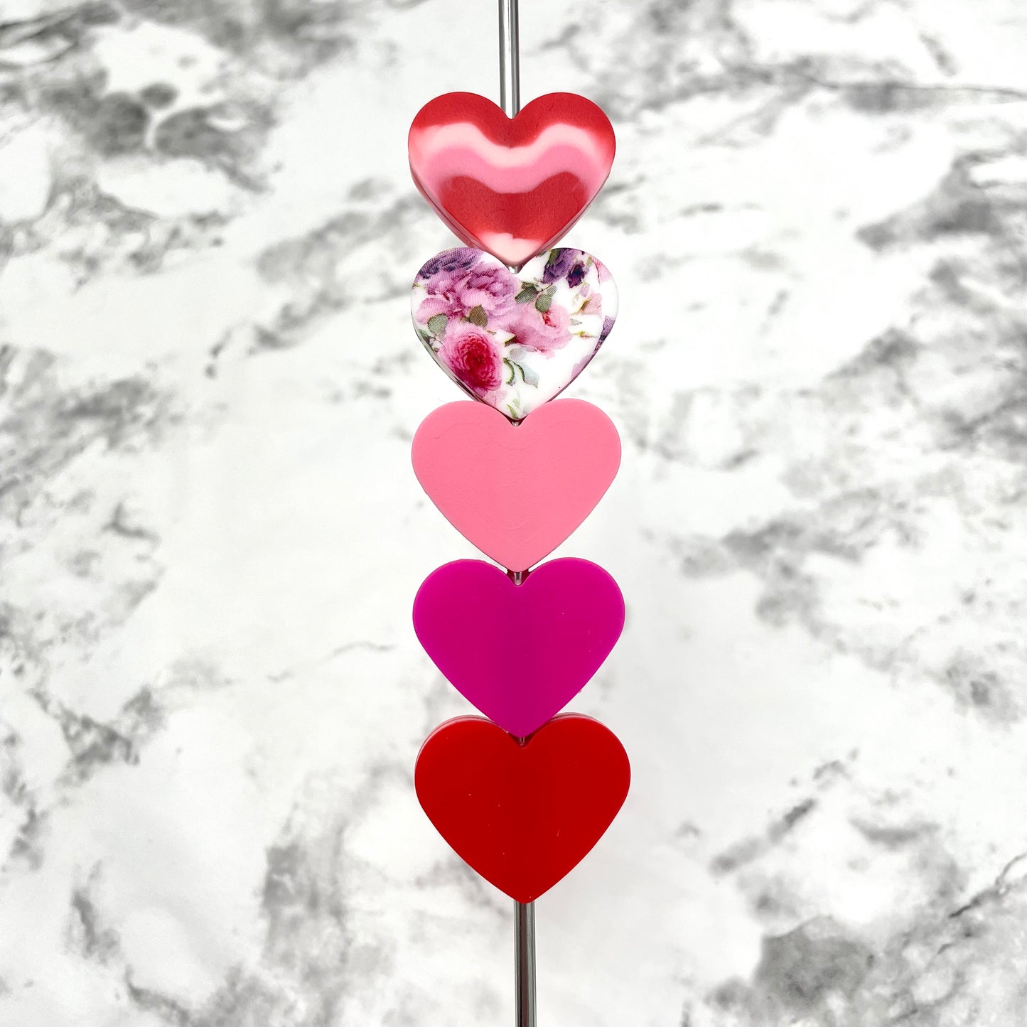 Heart Silicone Focal Bead