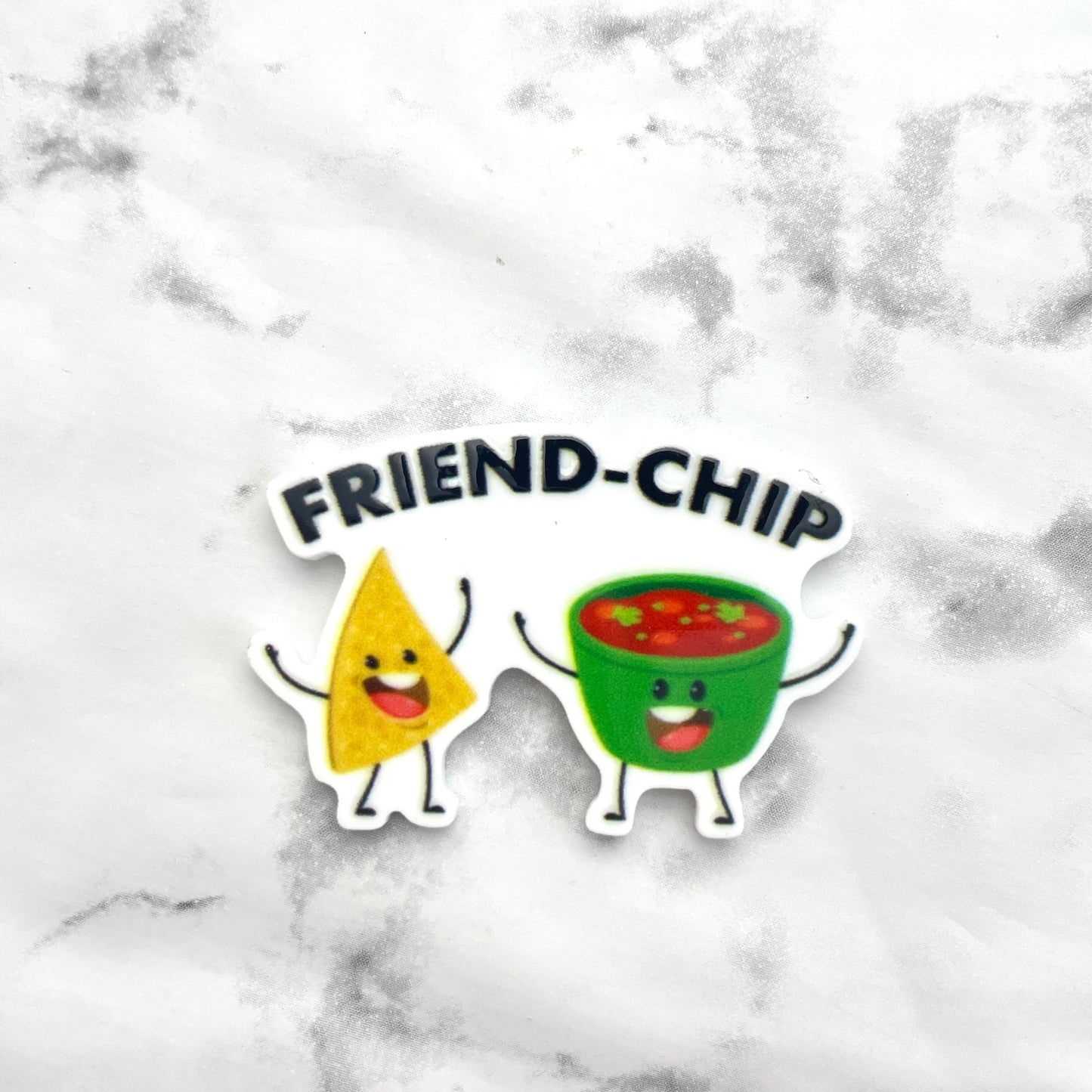 Friend-Chip Planar Resin Flatback