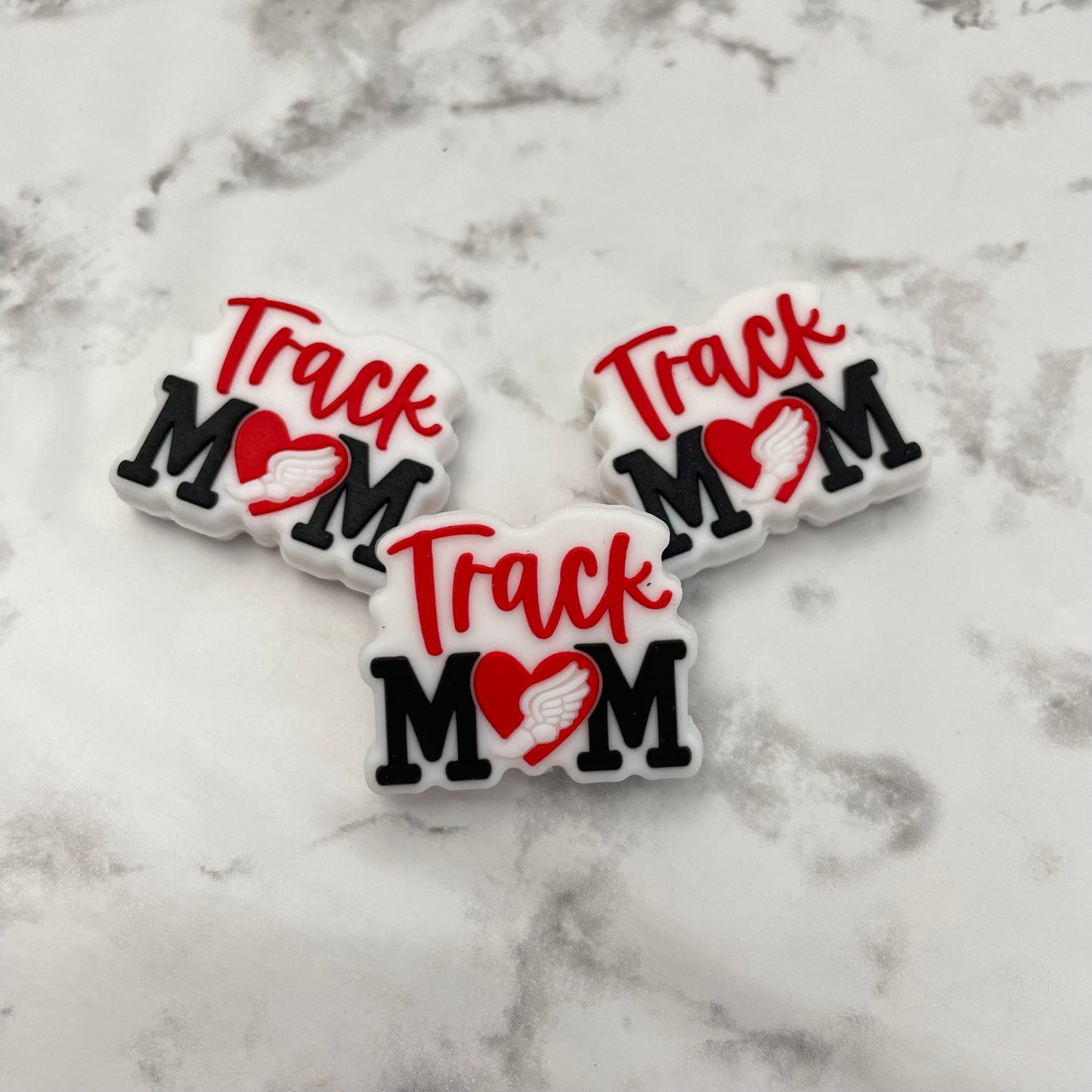 Track Mom Silicone Focal Bead