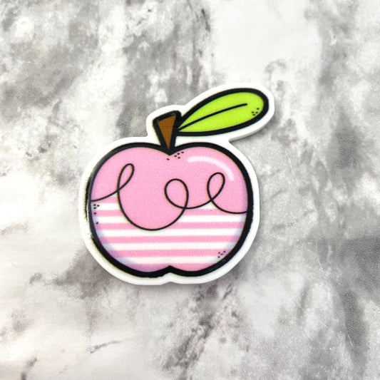 Pink Apple Planar Resin Flatback