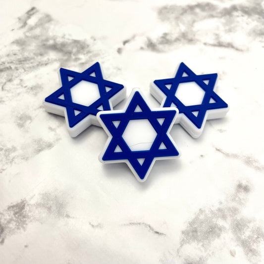 Star of David Silicone Focal Bead