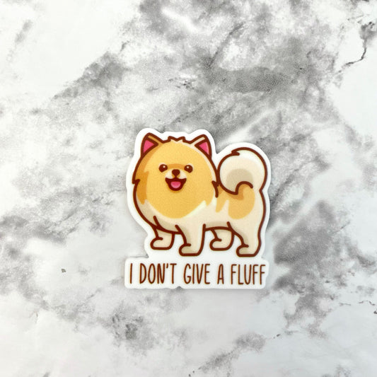 I Don't Give a Fluff Dog Planar Resin Flatback