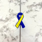 Down Syndrome Ribbon Silicone Focal Bead