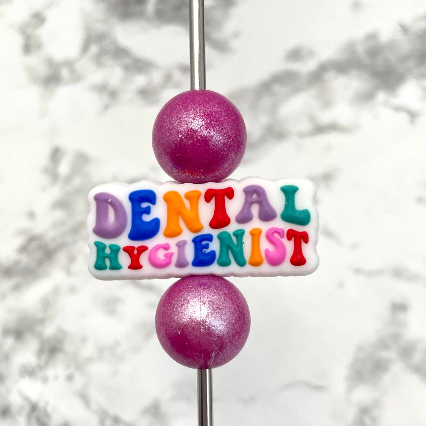 Dental Hygienist Silicone Focal Bead