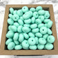 14mm Abacus Silicone Beads - Mint