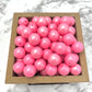 15mm Round Silicone Beads - Pink Opal