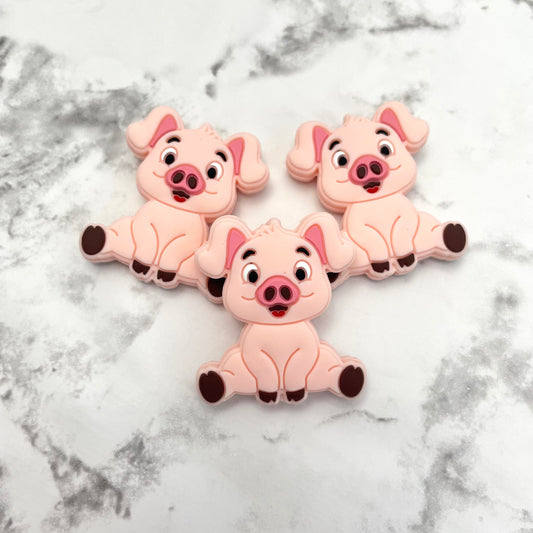 Pig Silicone Focal Bead