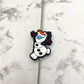 Funny Snowman Silicone Focal Bead