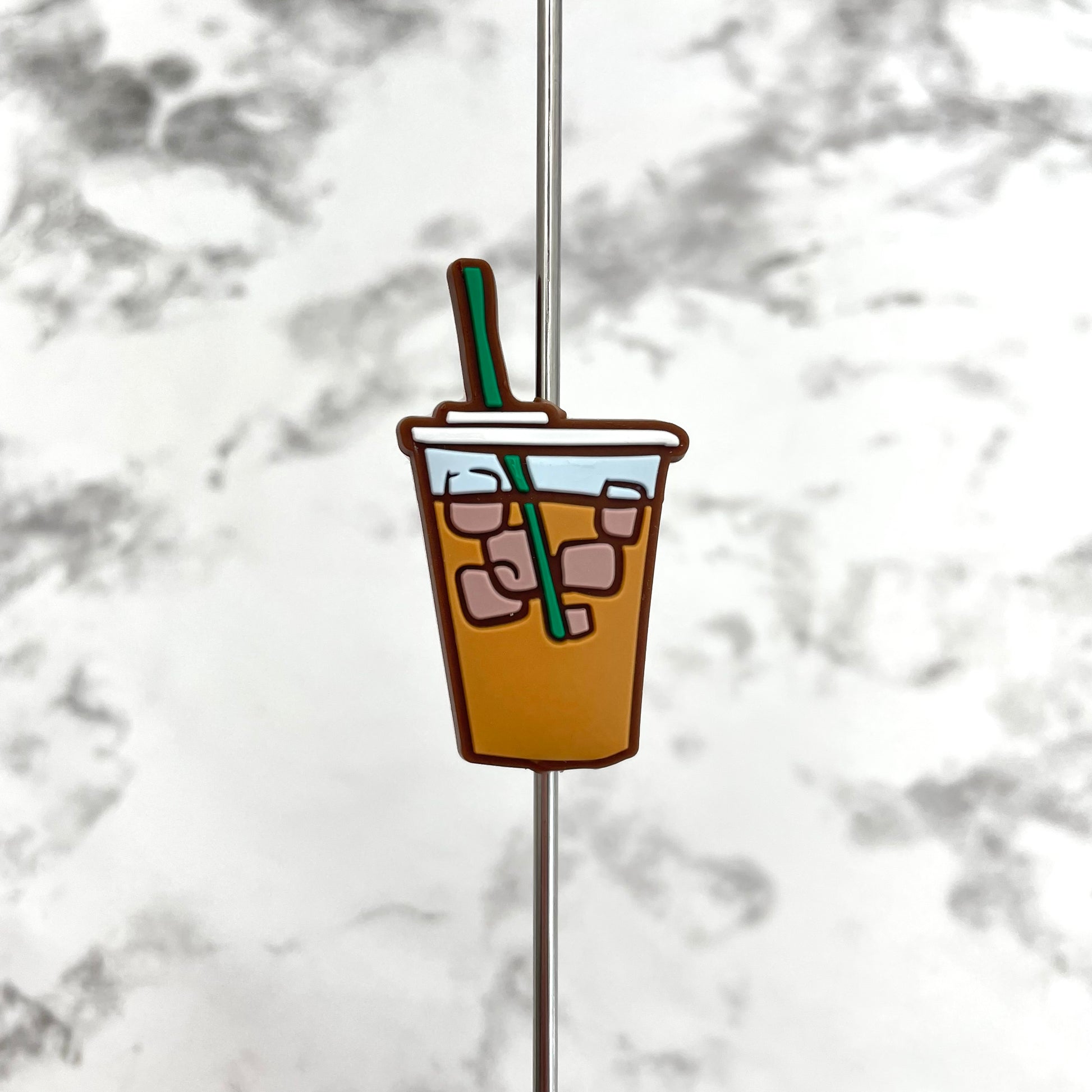 Iced Coffee Silicone Focal Bead Pen
