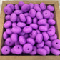 14mm Abacus Silicone Beads - Medium Purple