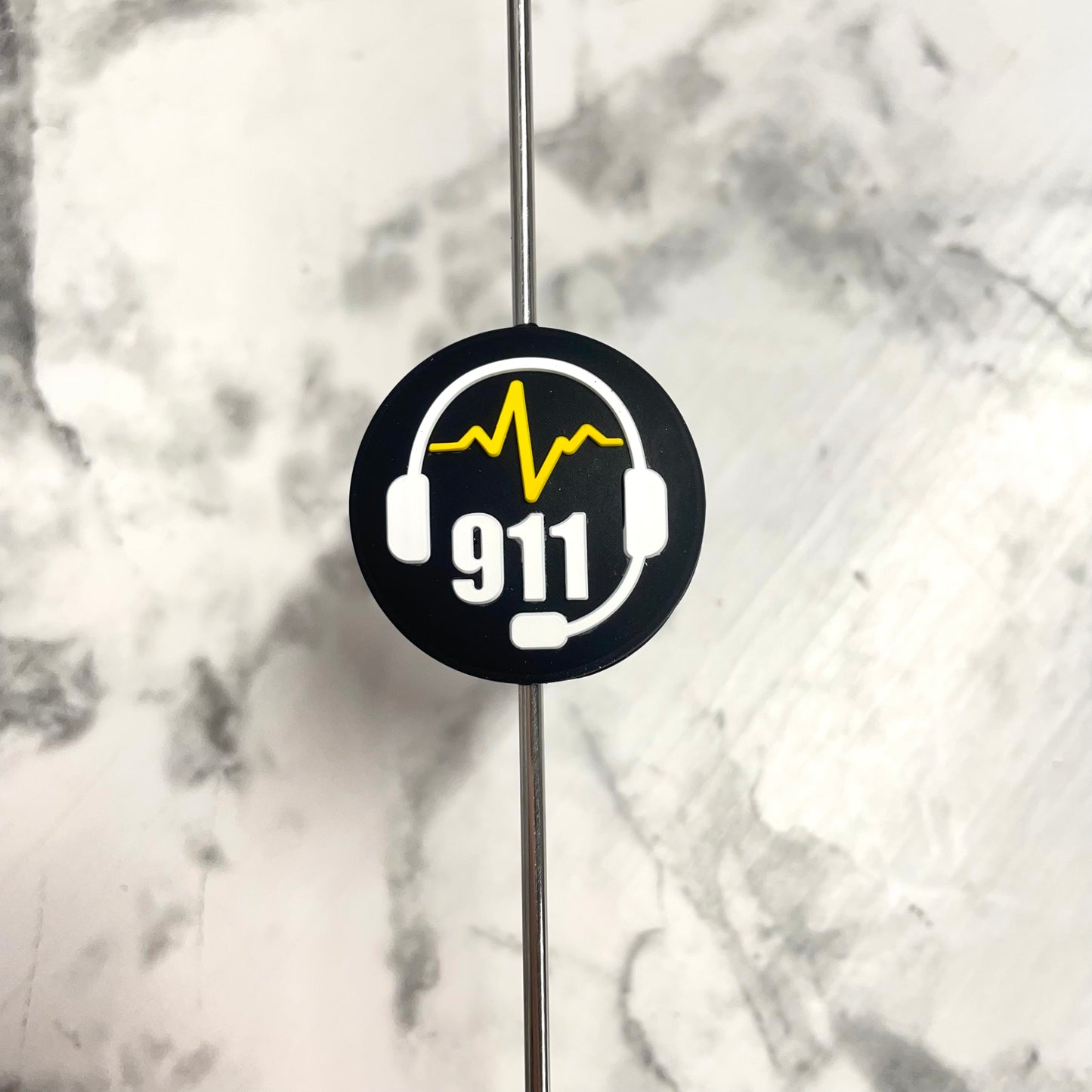 911 Dispatcher Silicone Focal Bead