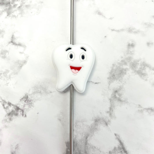 Tooth Silicone Focal Bead