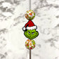 15mm Round Silicone Beads - Grinchmas Print