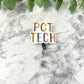 PCT Tech Leopard Words Planar Resin Flatback