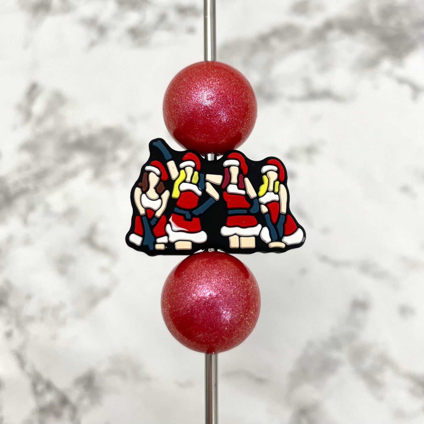 Meanie Christmas Silicone Focal Bead