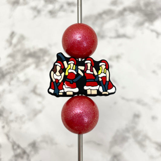 Meanie Christmas Silicone Focal Bead