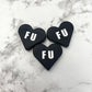 FU Heart Silicone Focal Bead