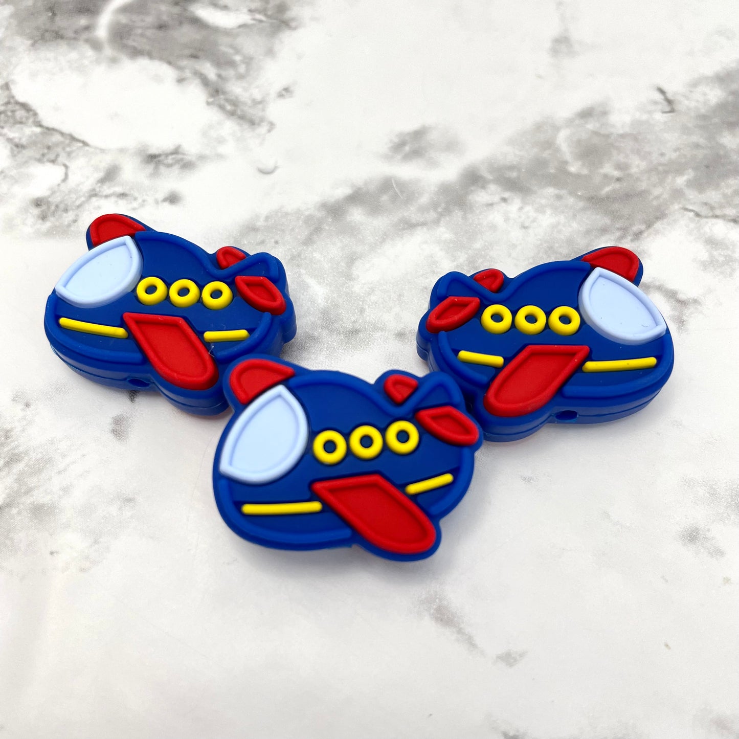 Airplane Silicone Focal Bead