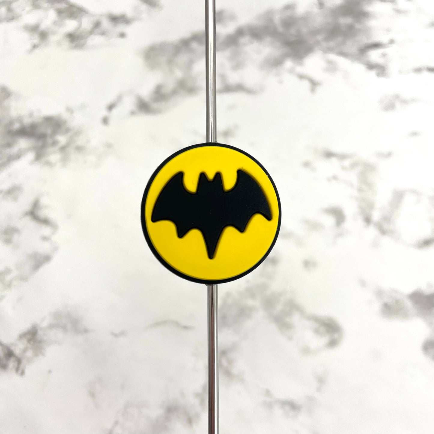 Batman Shield Silicone Focal Bead