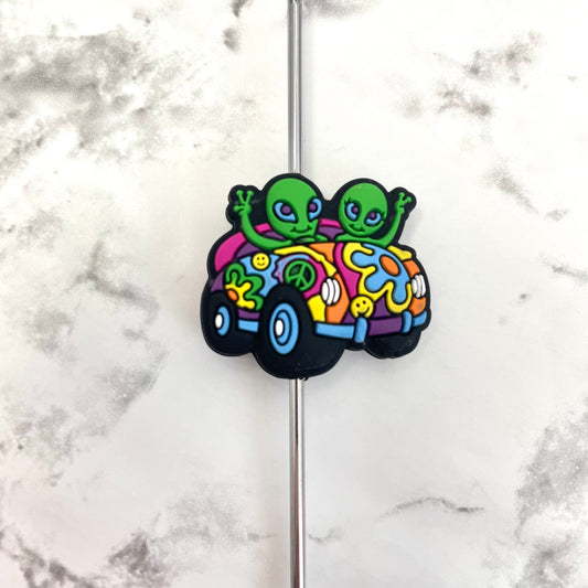 Groovy Aliens Silicone Focal Bead