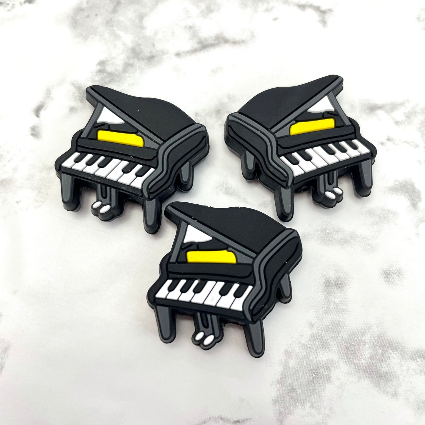 Piano Silicone Focal Bead