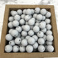 12mm Round Silicone Beads - Light Gray