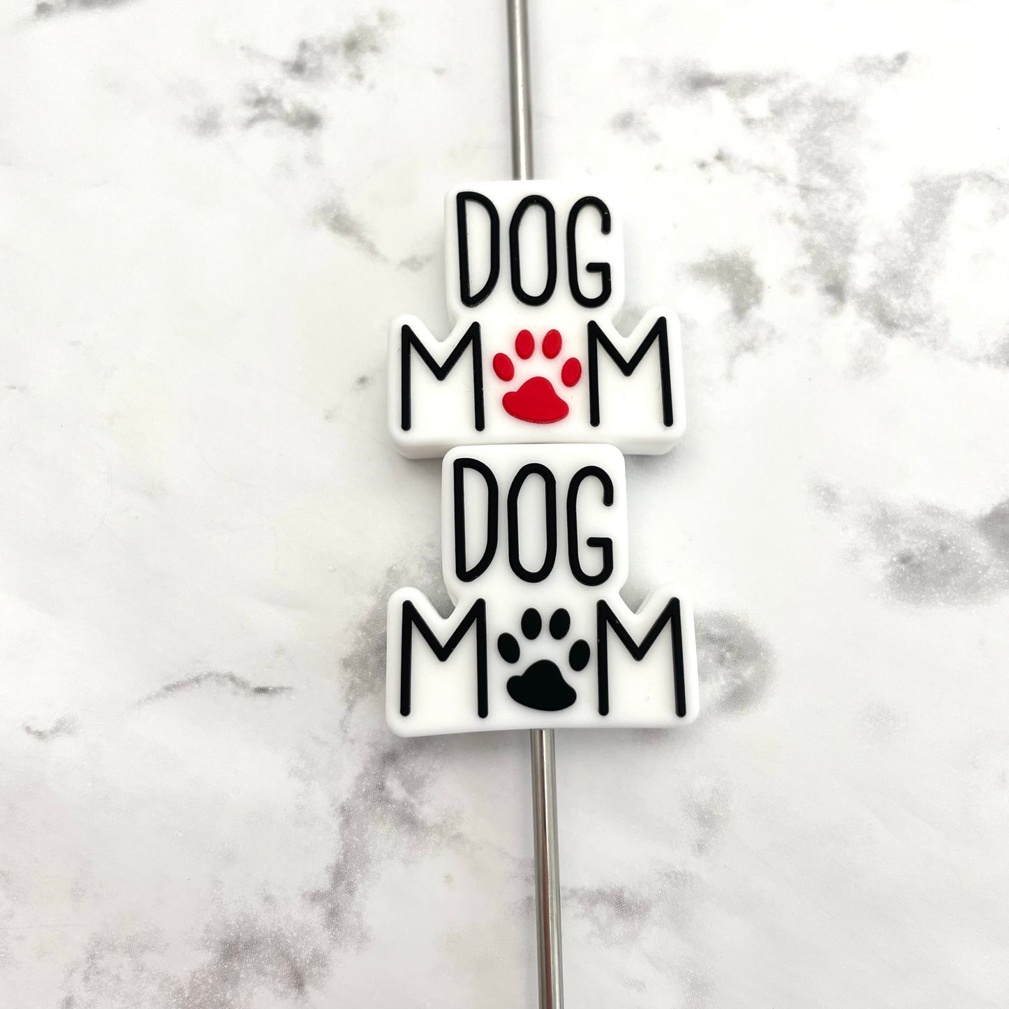 Dog Mom Silicone Focal Bead