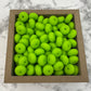 14mm Abacus Silicone Beads - Chartreuse Green