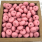 14mm Abacus Silicone Beads - Blush