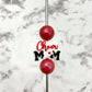 Cheer Mom Silicone Focal Bead