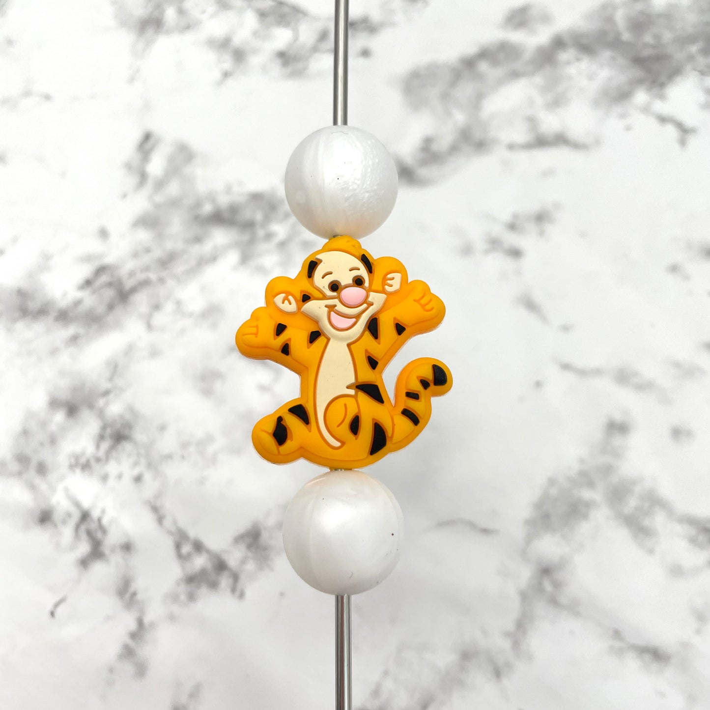 Bouncing Tiger Silicone Focal Bead