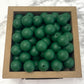 15mm Round Silicone Beads - Forest Green