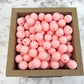 12mm Round Silicone Beads - Rose Quartz