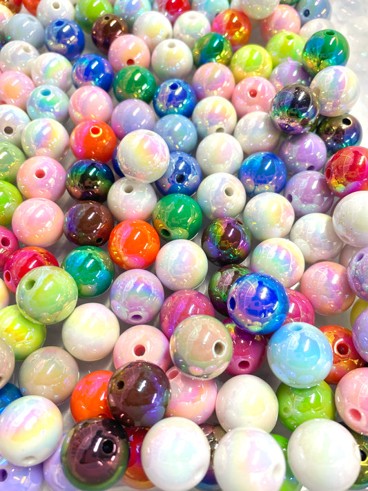 16mm UV Acrylic Bubblegum Bead Scoops