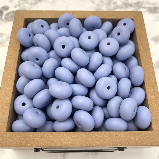 14mm Abacus Silicone Beads - Serenity