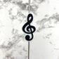 Treble Clef Music Silicone Focal Bead